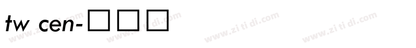 tw cen字体转换